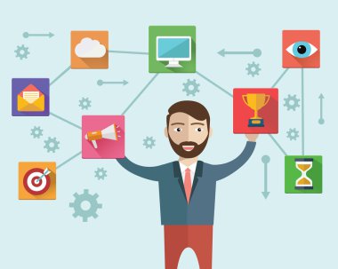 işadamı sunan müşteri hizmetleri