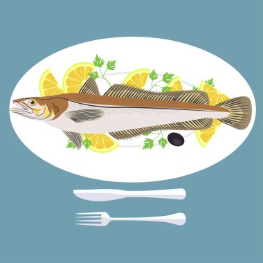 hazırlanan ızgara balık 