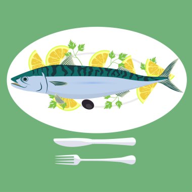 hazırlanan ızgara balık 