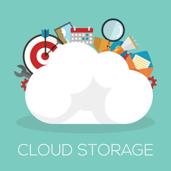 Cloud services-concept — Stockvector