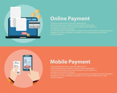 Online ve mobil ödeme şablonu