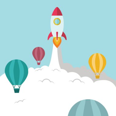 Roket balon üzerinde başlatma