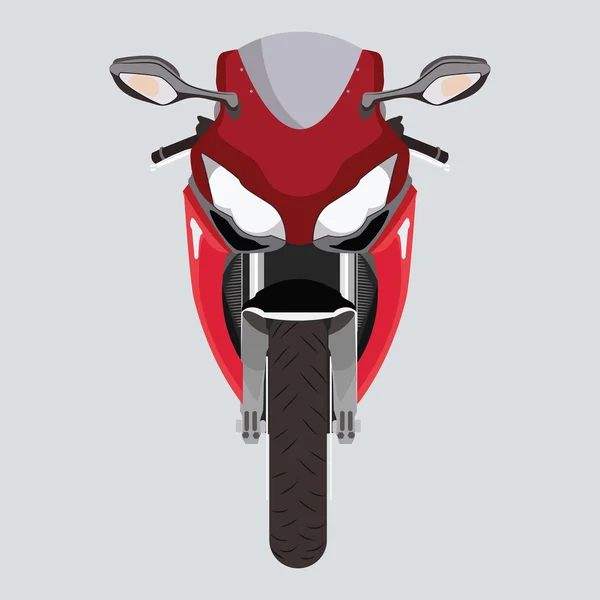 Motorrad Frontansicht — Stockvektor