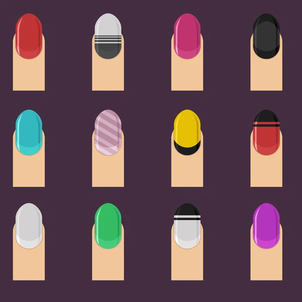 Lakier do paznokci manicure — Wektor stockowy