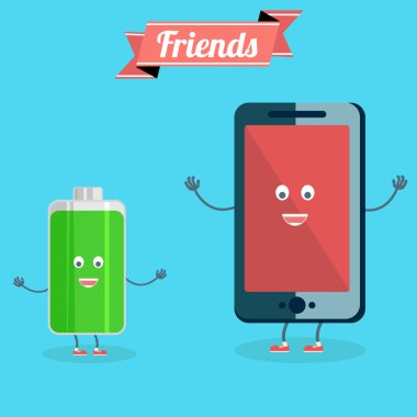 Telefon ve tam dolu pil 