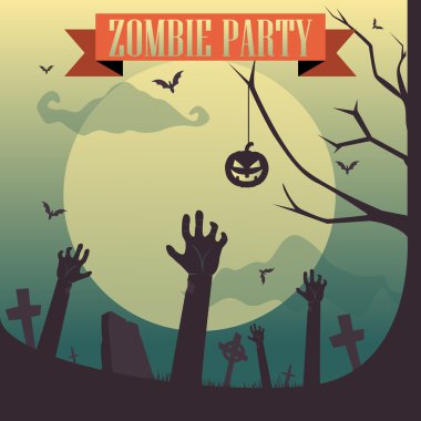 Cadılar Bayramı zombi parti