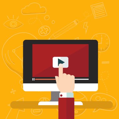 Video öğretici simgesi kavramı