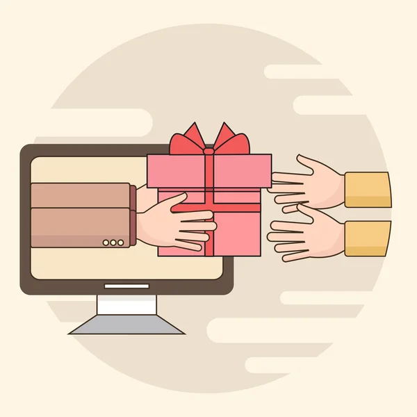Gift delivery service Stock Vector Image by ©royalty 134242862