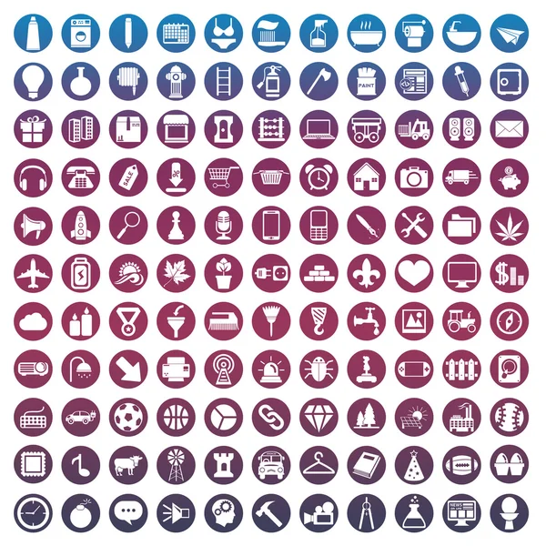 Set of icons for web and user interface design — Stock Vector