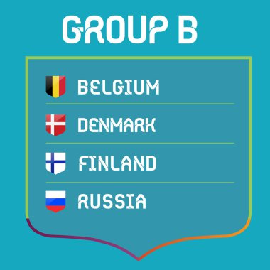Avrupa Futbol Şampiyonası 2020 / 2021 Grup Vektörü