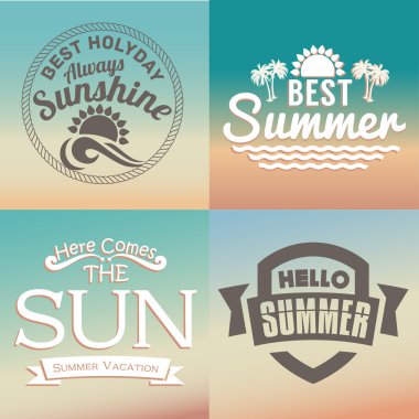 retro öğeler kaligrafik yaz tasarımları için