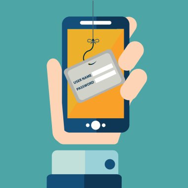 İnternet phishing bir kullanıcı adı ve şifre kavramı