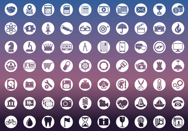 Set of icons for web and user interface design — Stock Vector