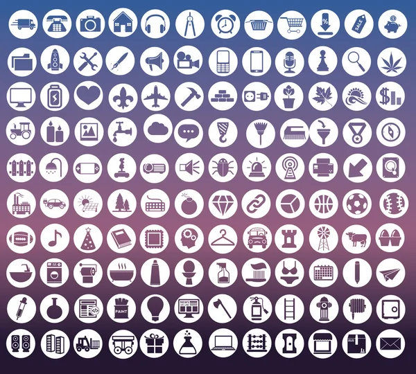 Set of icons for web and user interface design — Stock Vector