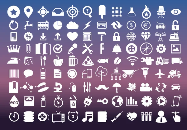 Set von Symbolen für Web- und User Interface Design — Stockvektor