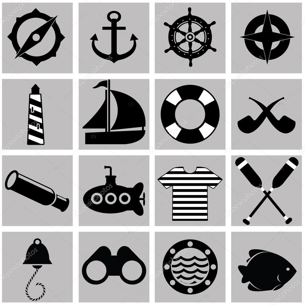 Nautical and marine icons
