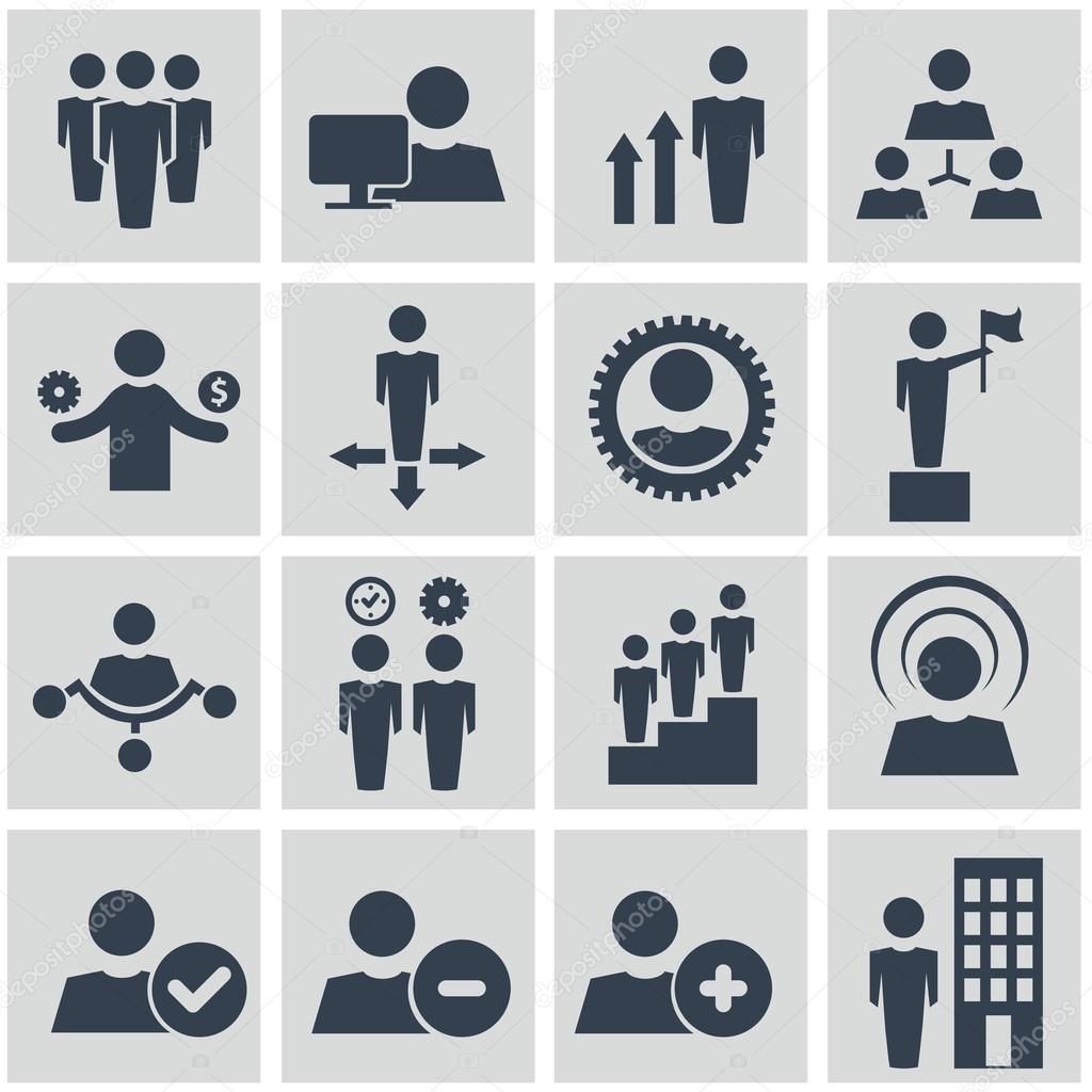 D Icones D Entreprise Vecteur Noir Et Blanc Dessin Ou Modele Plat Image Vectorielle Royalty C 53973759