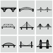 Vektorové ikony nastavit izolovanou mosty