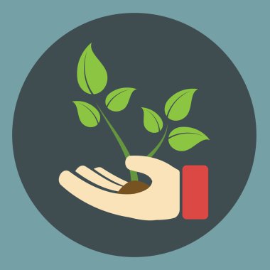 Kaydet doğa kavramı - bitki el çizimi