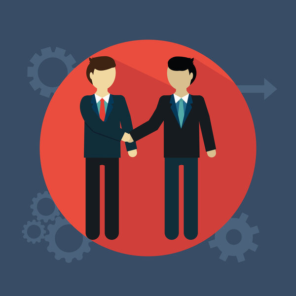 Business people shaking hands, team work, deal