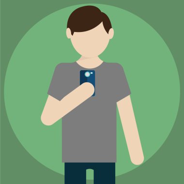 selfie, sosyal ağ için kendini fotoğrafı çekmek