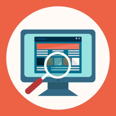 SEO, piyasa ve web araştırma, düz modern tasarım