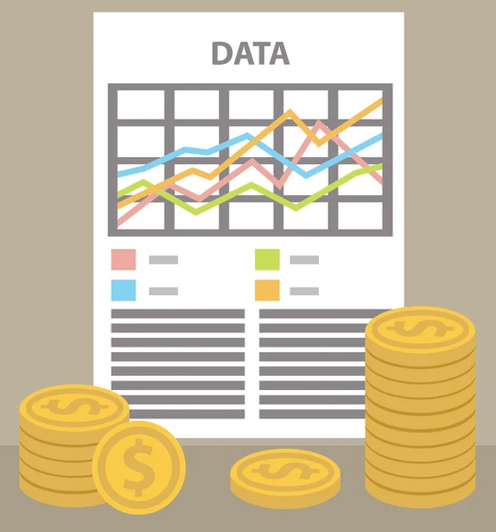 Pazarlama planlama finansal — Stok Vektör