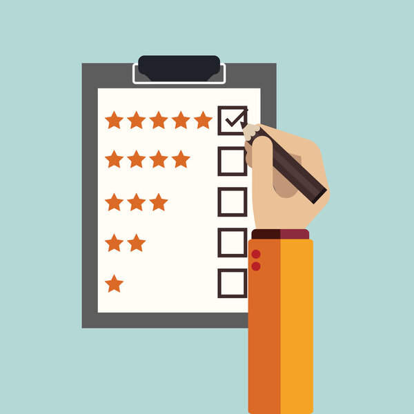 Rating on customer service