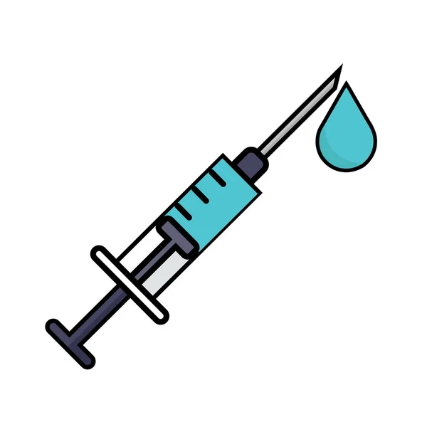 Syringe icon. Flat design — Stock Vector