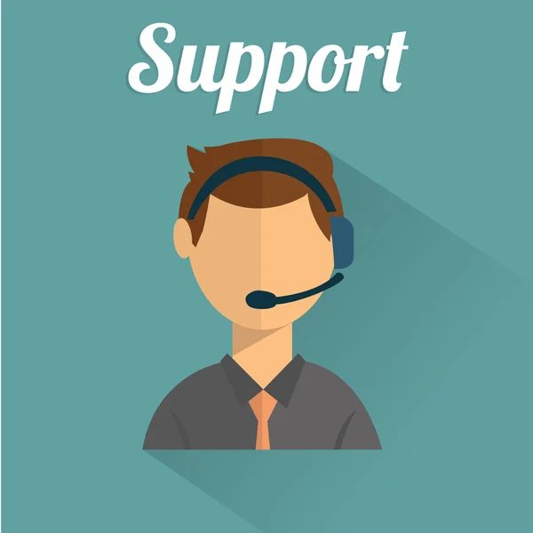 Concept de support client — Image vectorielle