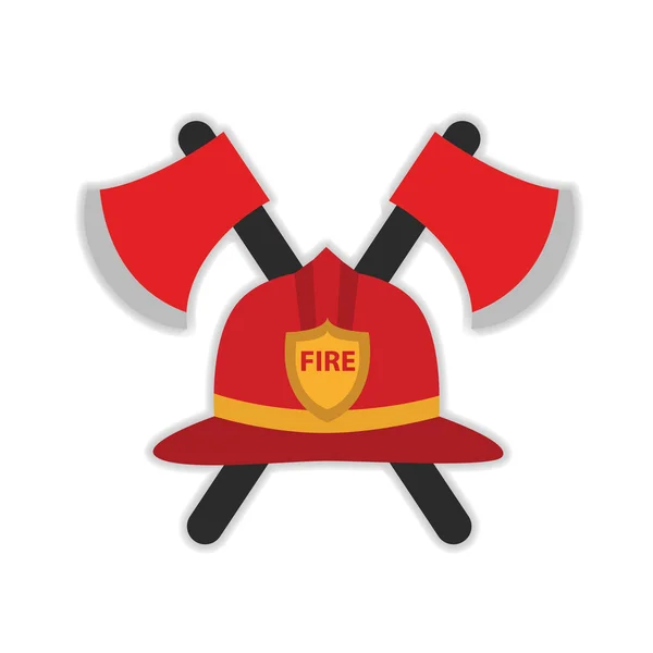 Panneau de pompier moderne — Image vectorielle