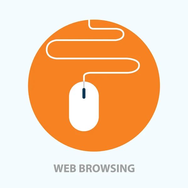 Webbrowser-Symbol — Stockvektor