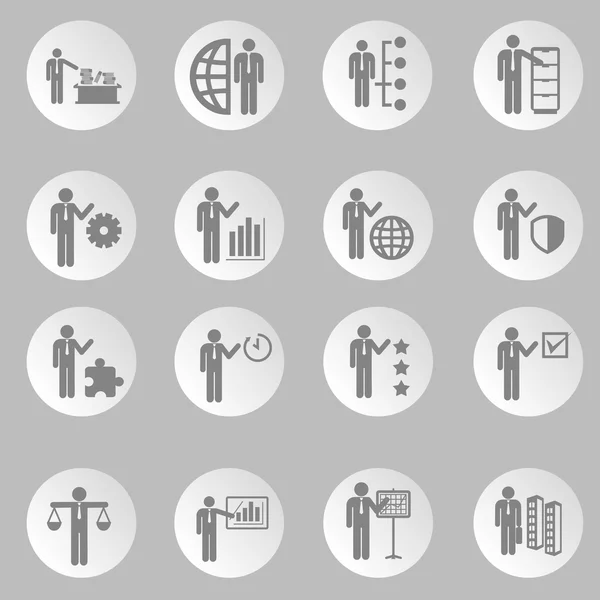 Conjunto de iconos de recursos humanos — Vector de stock