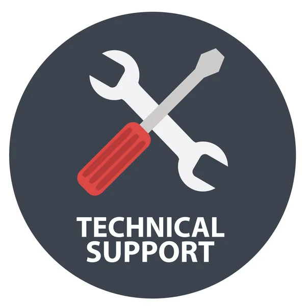 Ícone de apoio técnico — Vetor de Stock