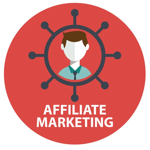 Icône de marketing affilié — Image vectorielle