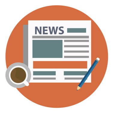 Sabah kahve ve haber kavramı