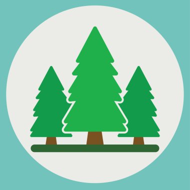 yeşil ağaçlar ile orman