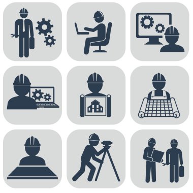 Mühendislik Icons set
