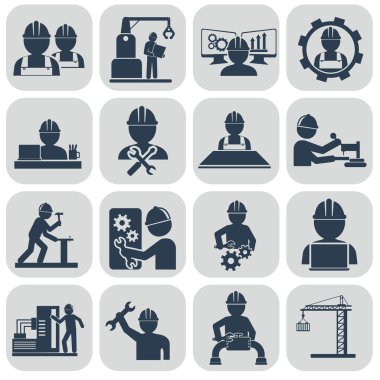 Mühendislik Icons set