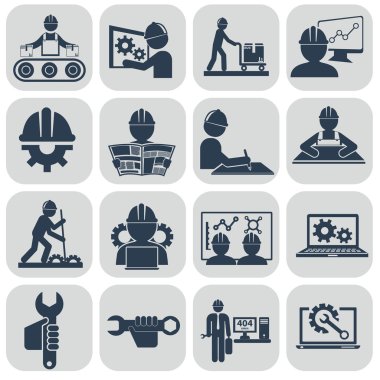 Mühendislik Icons set
