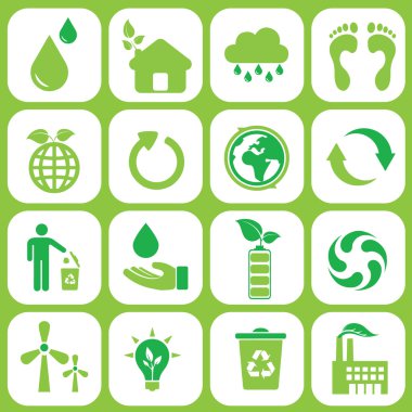 ekoloji simgeleri ayarlandı