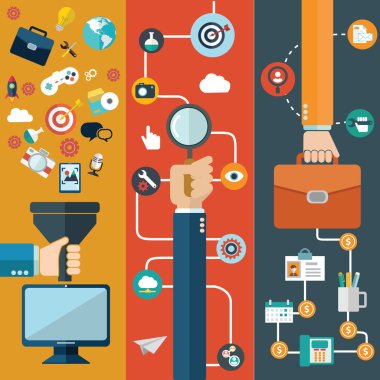 Web sitesi düzeni için kavram