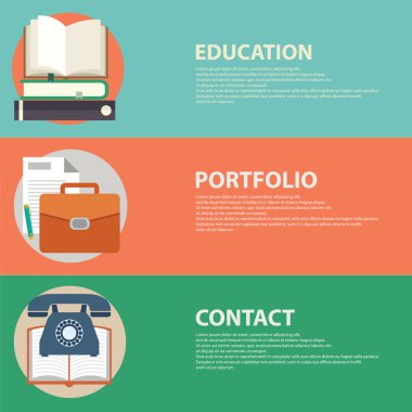 Web afiş şablonlar kümesi