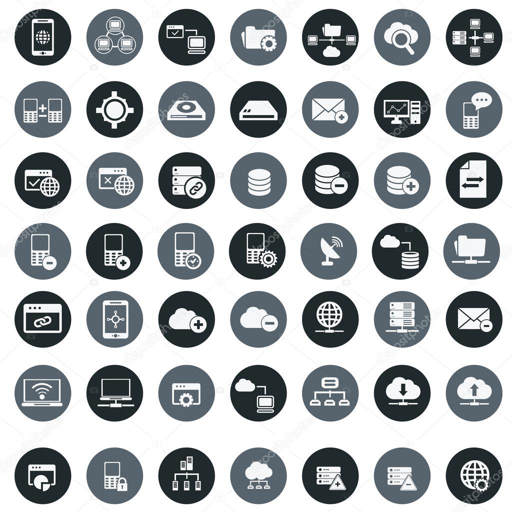 Networking, storage and Communication  icons
