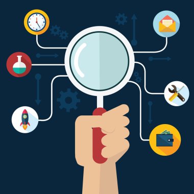 Infographics arka plan seo optimizasyon.