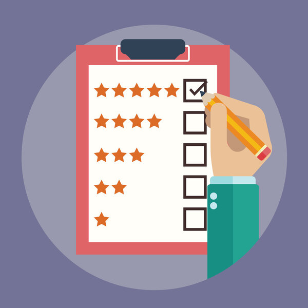 Rating on customer service