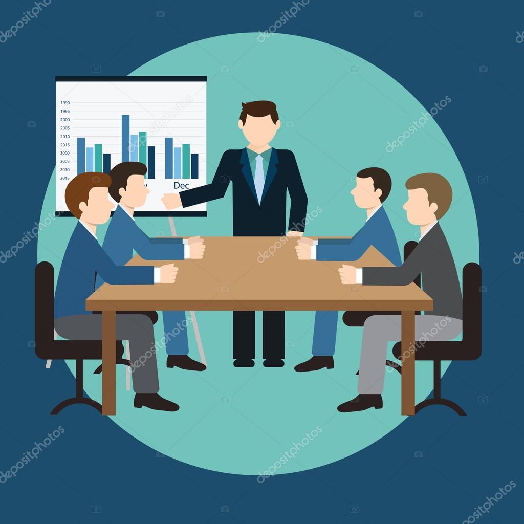 Business Meeting And Presentation Stock Vector Image By C Royalty