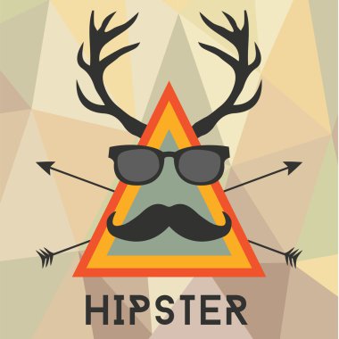 hipster öğeler ve simgeler.