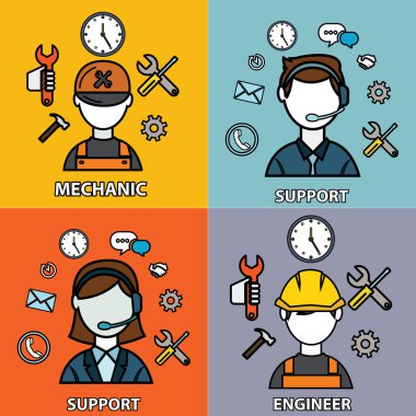 Engineering, mechanic and support set