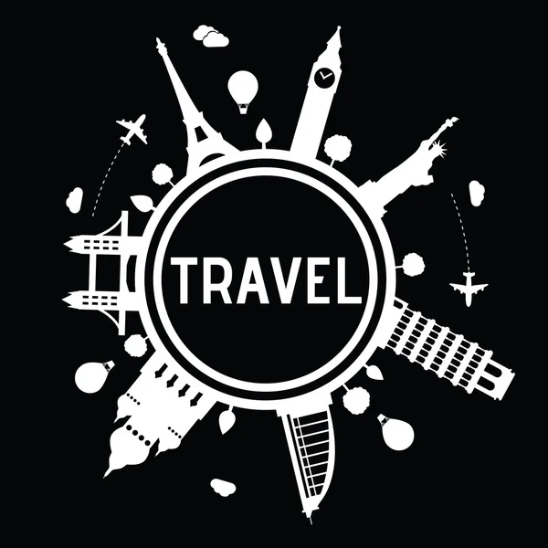 Travel and tourism logo — Stock Vector